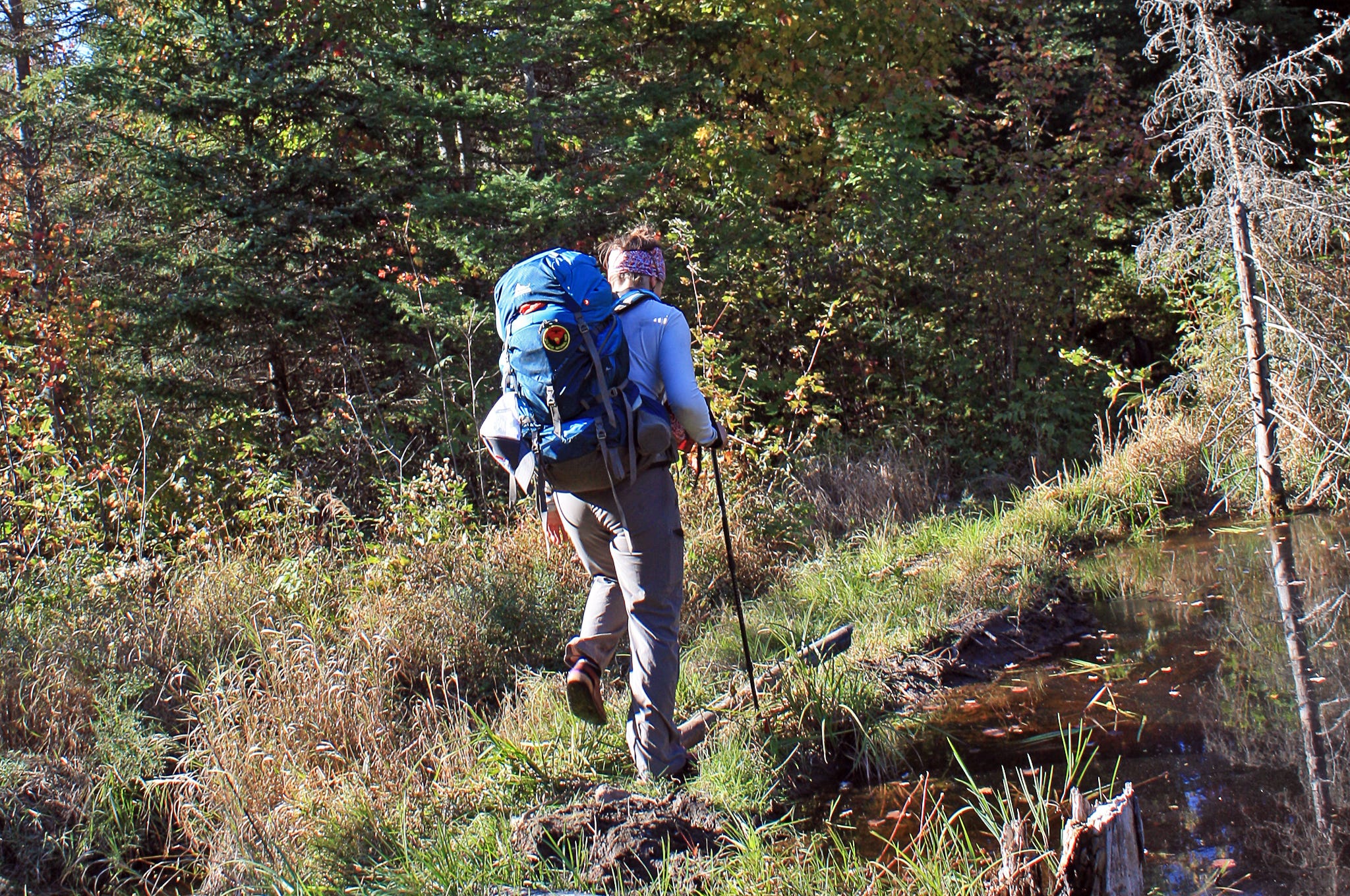 camp trails wilderness backpack